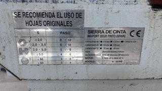 Sierra de cinta para metal SIENA