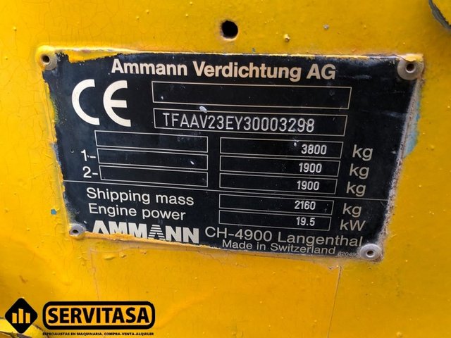 RODILLO COMPACTADOR AMMANN 3800 KG