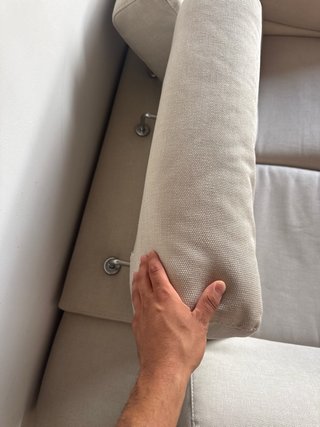 2 Sofás Italianos de Tela Beige
