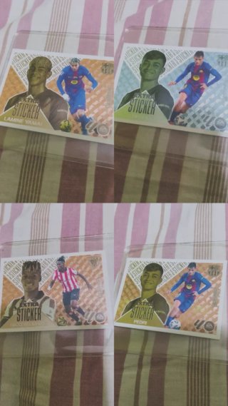 Lote 4 Cromos Extra Stickers 2026-27