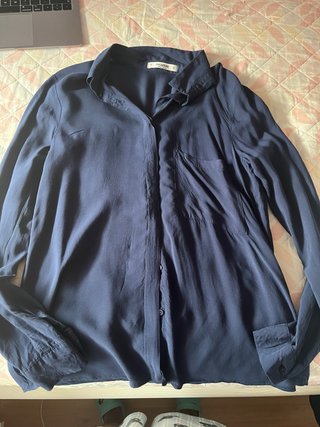 Camisa Pull and Bear Talla S Azul