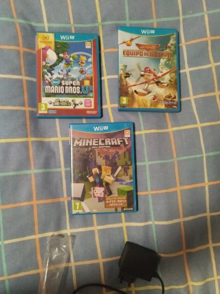 3 Juegos Wii U: Mario, Aviones, Minecraft