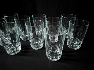 12 VASOS ALTOS CRISTAL D'ARQUES