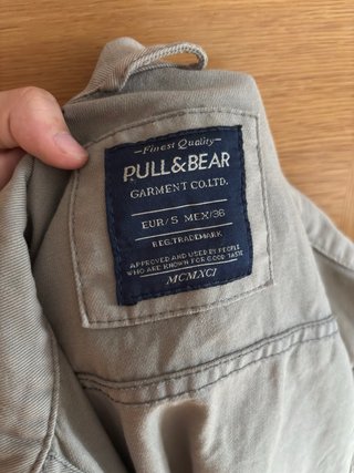Chaqueta vaquera Pull&Bear beige