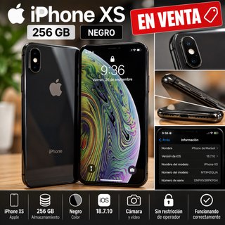 iPhone XS 256GB Negro