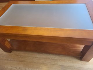 Mesa de Centro Elevable de Madera