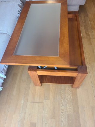 Mesa de Centro Elevable de Madera