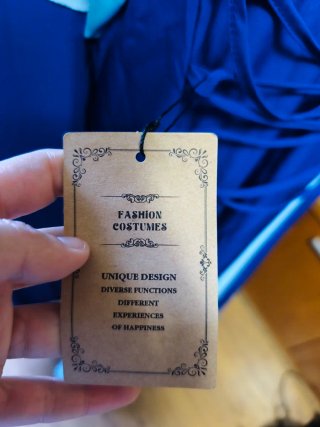 Disfraz Vestido Medieval Azul Talla XL