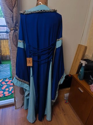 Disfraz Vestido Medieval Azul Talla XL