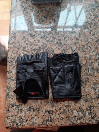 Guantes de cuero sin dedos