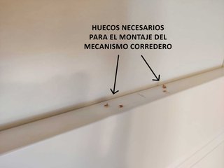Puerta corredera lacada blanca interior