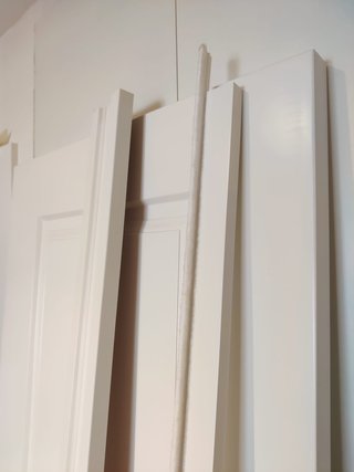 Puerta corredera lacada blanca interior