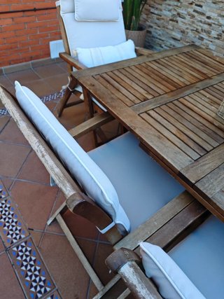 Conjunto de Jardín de Madera de Teca
