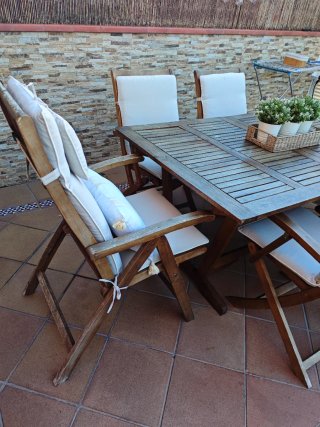 Conjunto de Jardín de Madera de Teca