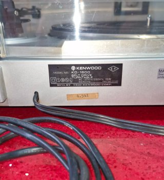 Tocadiscos Kenwood KD-1600