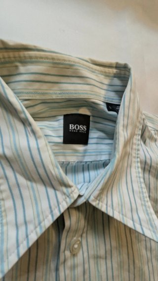 Camicia a righe Hugo Boss manica corta
