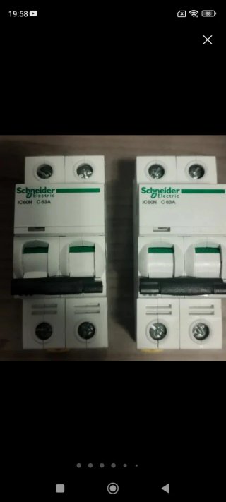Schneider Interruptor Magnetotérmico IC60N 2P 63A