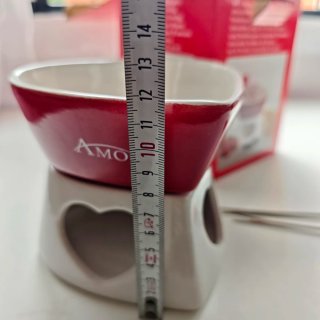 Fondue de Chocolate con Diseño de Corazón