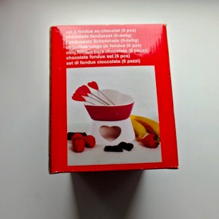Fondue de Chocolate con Diseño de Corazón