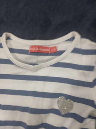 Vestido infantil listrado