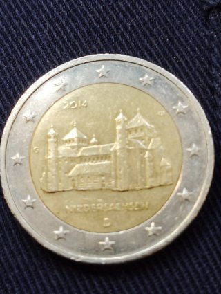 Moneda 2 Euros Conmemorativa Niedersachsen 2014
