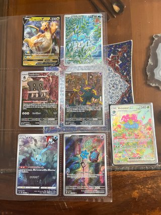 Lote de 7 Cartas Pokémon