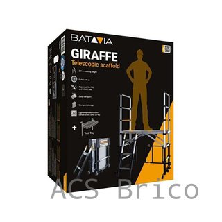 Andamio Telescópico Aluminio Plegable Plataforma 90 cm