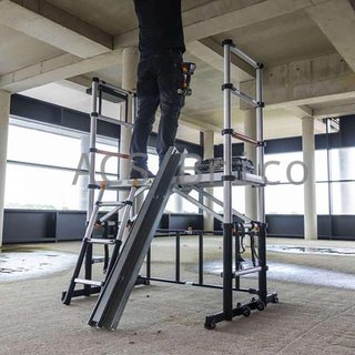 Andamio Telescópico Aluminio Plegable Plataforma 90 cm