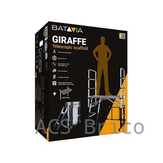 Andamio Telescópico Aluminio Plegable Plataforma 90 cm