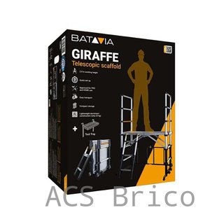 Andamio Telescópico Aluminio Plegable Plataforma 90 cm