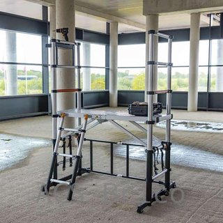 Andamio Telescópico Aluminio Plegable Plataforma 90 cm