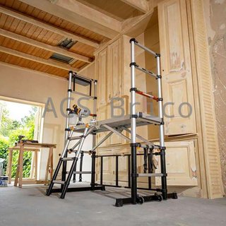 Andamio Telescópico Aluminio Plegable Plataforma 90 cm