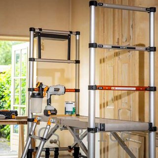 Andamio Telescópico Aluminio Plegable Plataforma 90 cm