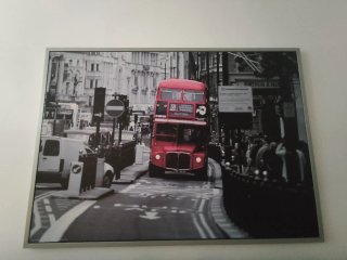 Cuadro Ikea Autobús Londres Rojo