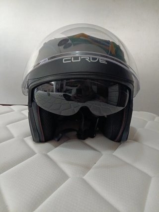 Casco Moto Curve Mercury Negro