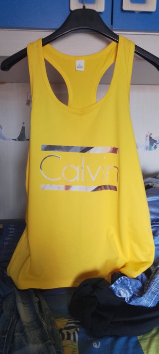 Canotta gialla Calvin  taglia S