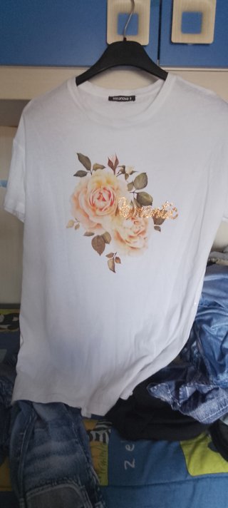 T-shirt Terranova bianca taglia S
