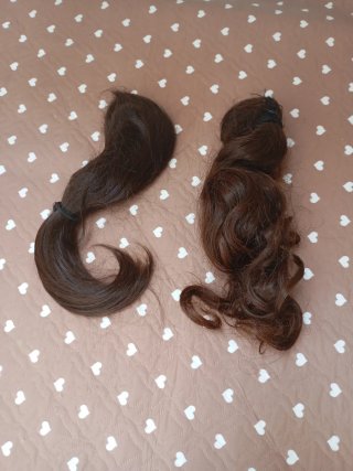 Pelo natural castaño