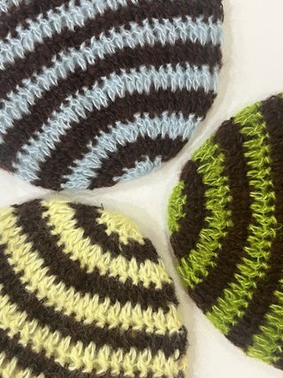 Gorros invierno tejido rayas