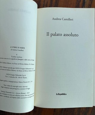 il palato assoluto romanzo