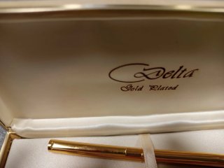 Penna Delta Oro 24 Kt Placcata
