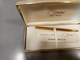 Penna Delta Oro 24 Kt Placcata