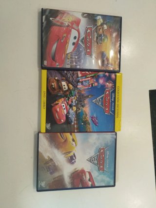 3 Películas Cars (DVD)