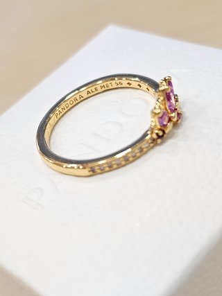 Anillo Pandora Tiara Rapunzel Talla 56+caja