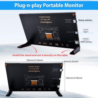 Pantalla LCD GeeekPi 10.1 Pulgadas
