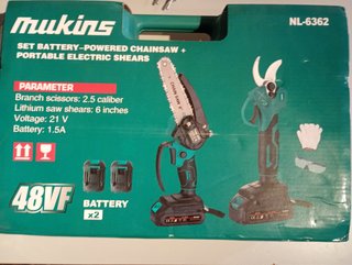 Set Motosierra y Tijeras Eléctricas 21V
