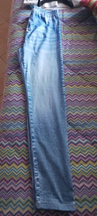Set tre Jeans acid wash con elastico