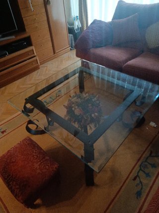 Mesa de Centro de Cristal.