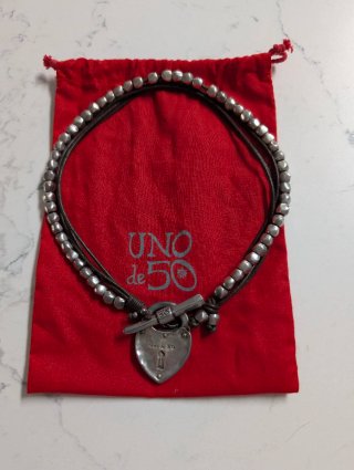 Collar Uno de 50 con colgante de corazón