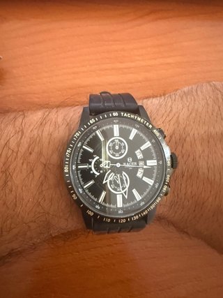 Reloj Racer Negro y Plateado